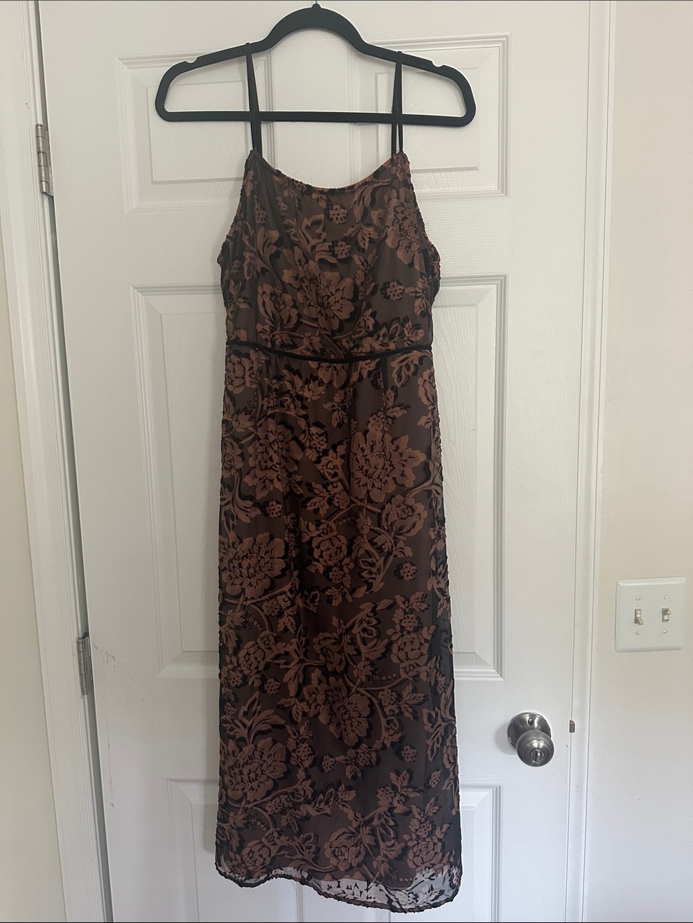Dress Forum Brown Floral Midi Dress